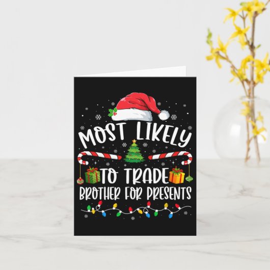 Zou waarschijnlijk broer ruilen voor cadeaus Famil Kaart (Gele Bloem)