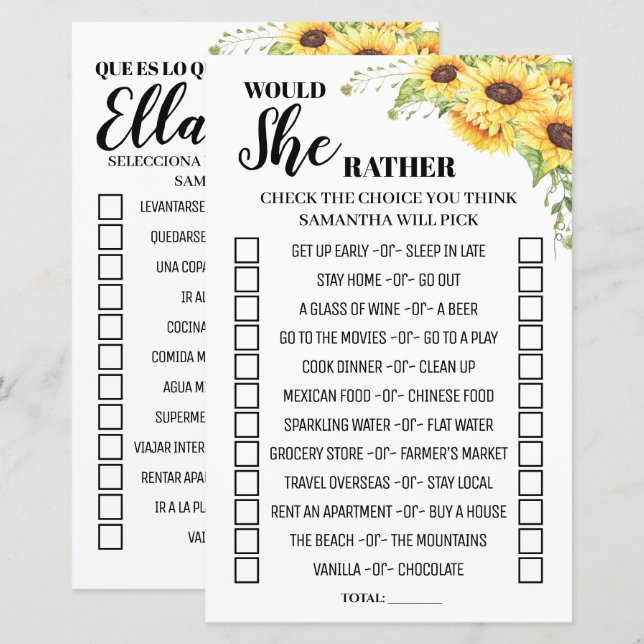 Zou ze de engelse spaanse wedstrijd liever in het  (Voorkant / Achterkant)