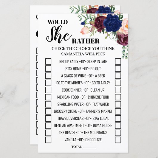 Zou ze de engelse spaanse wedstrijd liever in het  (Voorkant / Achterkant)