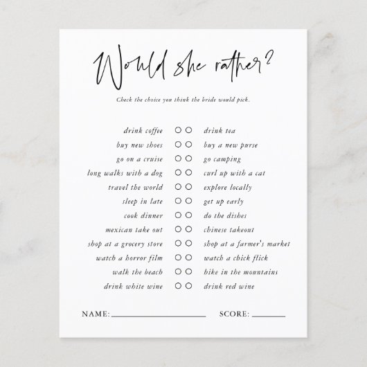 Zou ze haar niet willen | Minimale Vrijgezellenfee (Voorkant)