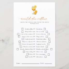 Zou ze liever Aperol Spritz Vrijgezellenfeest spel