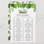 Zou ze liever Baby shower Dinosaur spelen? (Voorkant / Achterkant)