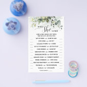 Zou ze liever Baby shower  gamen Kaart? Flyer (Enkel)