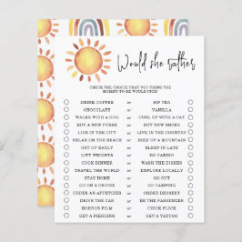 Zou ze liever - baby shower spel