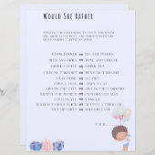 Zou ze liever Baby shower spelen? (Voorkant / Achterkant)