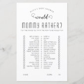 Zou ze liever Baby shower spelen? (Voorkant)