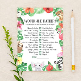Zou ze liever Baby shower spelen? Briefpapier