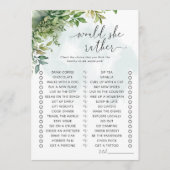 Zou ze liever Baby shower spelen? Kaart (Voorkant)