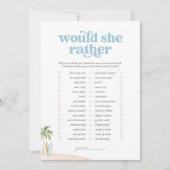 Zou ze liever Baby strand douchespel Kaart (Voorkant)