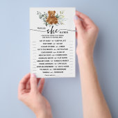 Zou ze liever Beer Greenery Shower Game Card wille Flyer (Hand)