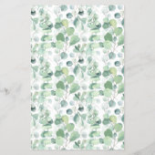 Zou ze liever Beer Greenery Shower Game Card wille Flyer (Achterkant)