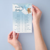 Zou ze liever blauw Teddy Bear spel Flyer (Hand)