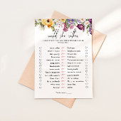 Zou ze liever bloemig Vrijgezellenfeest spel Kaart