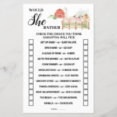 Zou ze liever Boerderij Baby shower gamen Kaart? Flyer (Voorkant)