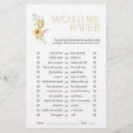 Zou ze liever Boho Zonnebloem Vrijgezellenfeest sp