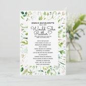 Zou ze liever bruids baby shower spel kaart (Staand voorkant)