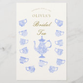 Zou ze liever bruids thee China zet kant elegant Flyer (Achterkant)