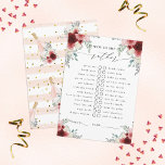 Zou ze liever Champagne Floral Party Game Enclo wi Informatiekaartje<br><div class="desc">Al uw toekomstige partijgasten zullen door dit ontwerp worden beloond! Pas het aan je wensen aan.</div>
