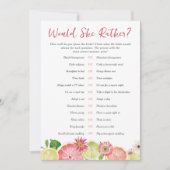 Zou ze liever citrus Vrijgezellenfeest spel Kaart (Voorkant)