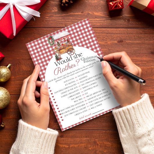 Zou ze liever Country Market Bridal spel kaart