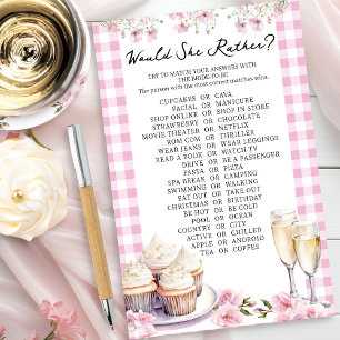 Zou ze liever cupcake of cava douche spel