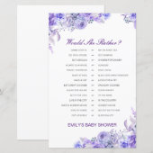 Zou ze liever een Baby shower-spel laten afdrukken (Voorkant / Achterkant)