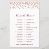 Zou ze liever een Baby shower-spel laten afdrukken (Voorkant)