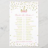 Zou ze liever een Baby shower-spel laten afdrukken (Voorkant)