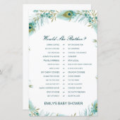 Zou ze liever een Baby shower-spel laten afdrukken (Voorkant / Achterkant)