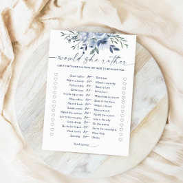 Zou ze liever een blauwe Vrijgezellenfeest spelkaa Kaart