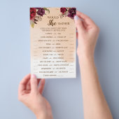 Zou ze liever een echte Burgundy Vrijgezellenfeest Flyer (Hand)