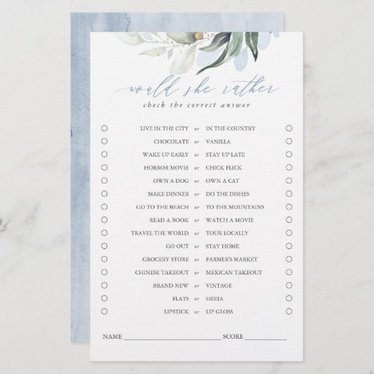 Zou ze liever een groenery-leder in het Bridal-spe (Voorkant / Achterkant)