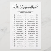 Zou ze liever een minimalistisch Baby shower gamen (Voorkant)