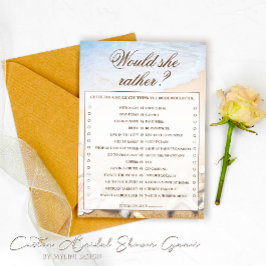 Zou ze liever een spelkaart voor Vrijgezellenfeest Kaart