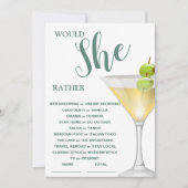 Zou ze liever een Vrijgezellenfeest met elegant wi Kaart (Voorkant)