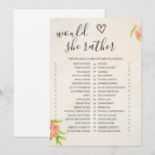 Zou ze liever een Vrijgezellenfeest spelkaart hebb Feestdagenkaart (Voorkant / Achterkant)