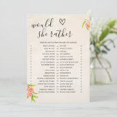 Zou ze liever een Vrijgezellenfeest spelkaart hebb Feestdagenkaart (Staand voorkant)