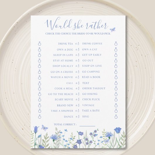 Zou ze liever een Vrijgezellenfeest spelkaart hebb Kaart