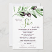 Zou ze liever een Vrijgezellenfeest van de olijfta Kaart (Voorkant)