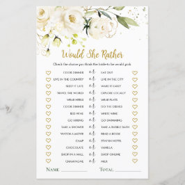 Zou ze liever een witte rozen Vrijgezellenfeest sp