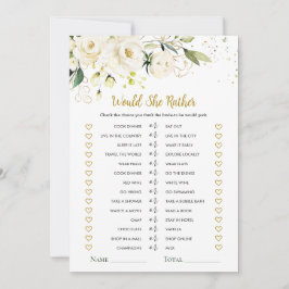 Zou ze liever een witte rozen Vrijgezellenfeest sp Kaart