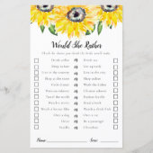 Zou ze liever een zonnebloem-Vrijgezellenfeest spe (Voorkant)