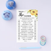 Zou ze liever een zonnebloempkaart voor Vrijgezell Flyer (Enkel)