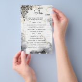 Zou ze liever een zwarte Roos BridalShower-spelkaa Flyer (Hand)