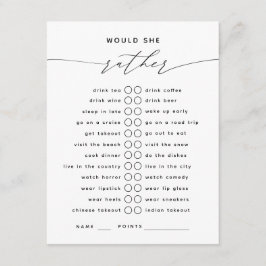 Zou ze liever Elegant Script Enclosure Kaart hebbe