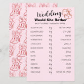 Zou ze liever? Game Fun Vrijgezellenfeest spel (Voorkant / Achterkant)