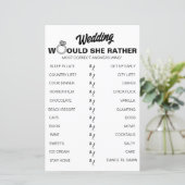 Zou ze liever? Game Fun Vrijgezellenfeest spel (Staand voorkant)