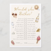 Zou ze liever geen Winery Picnic Bachelorette will Informatiekaartje (Voorkant)