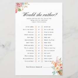 Zou ze liever hebben dat ze geschept bruidsspel