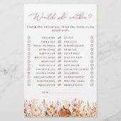 Zou ze liever Herfst pompoen Vrijgezellenfeest spe (Voorkant)